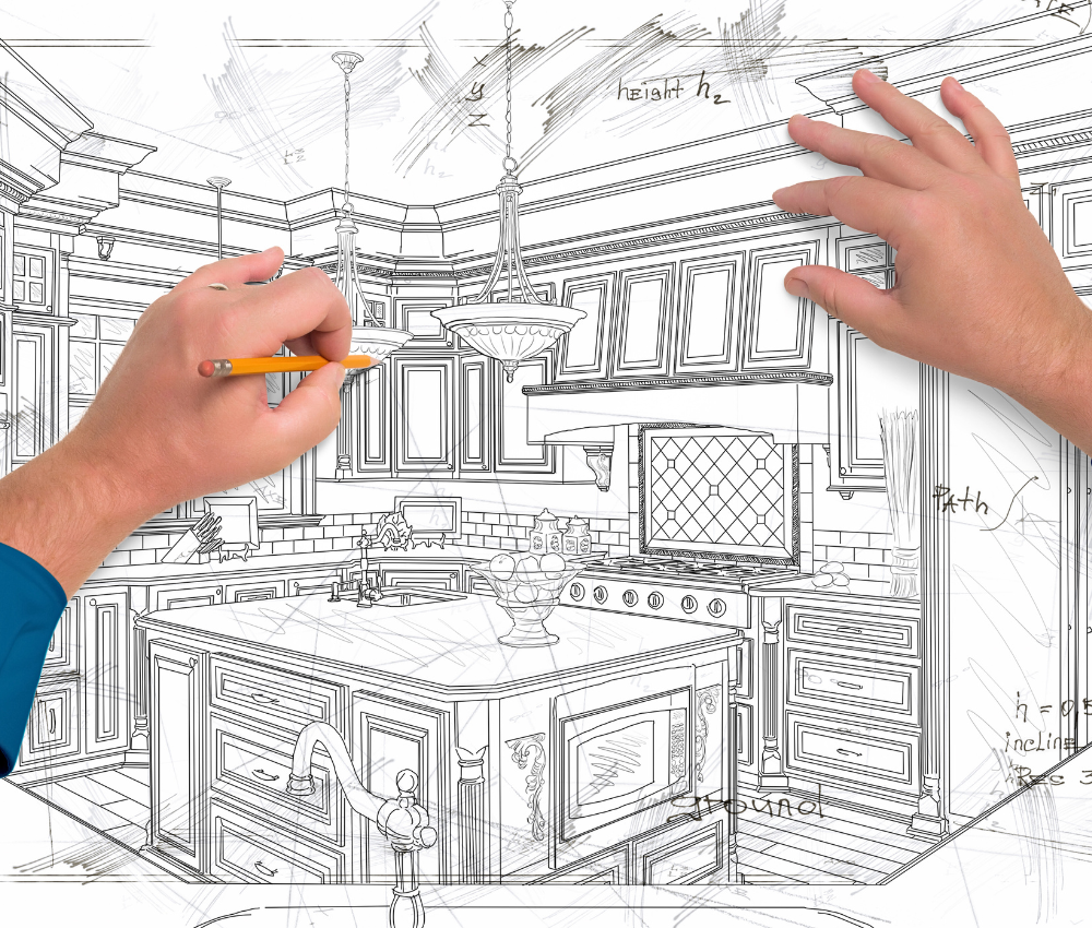 Rysunek kuchni na wymiar